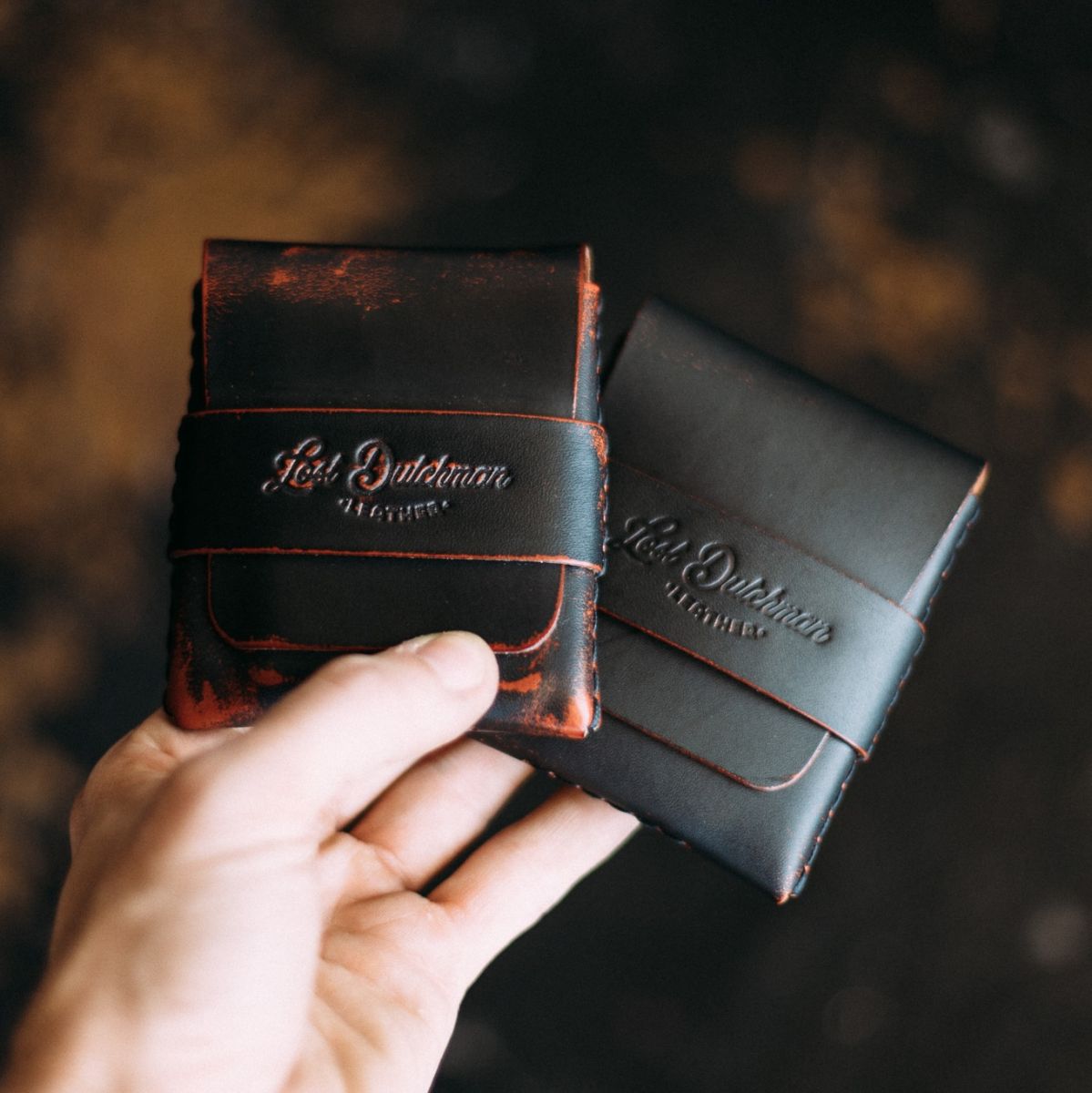 The Big Finn Black Ghost Leather Collaboration Wallet - The Lost Dutchman