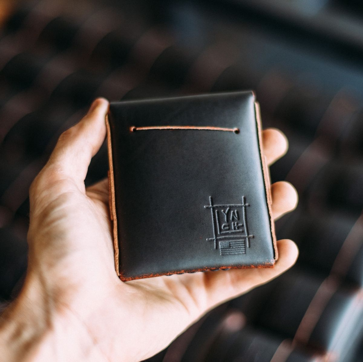The Big Finn Black Ghost Leather Collaboration Wallet - The Lost