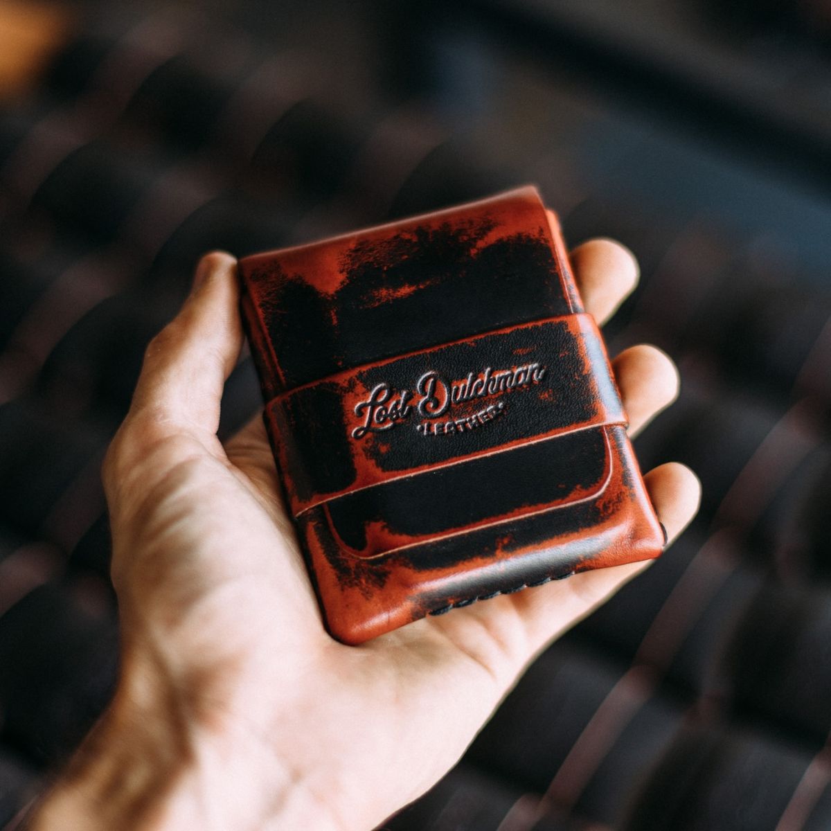 The Big Finn Black Ghost Leather Collaboration Wallet - The Lost