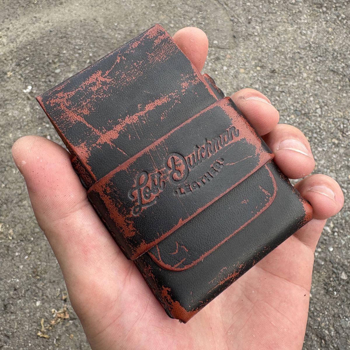 The Finnigan Black Ghost Leather Colloboration Wallet from The