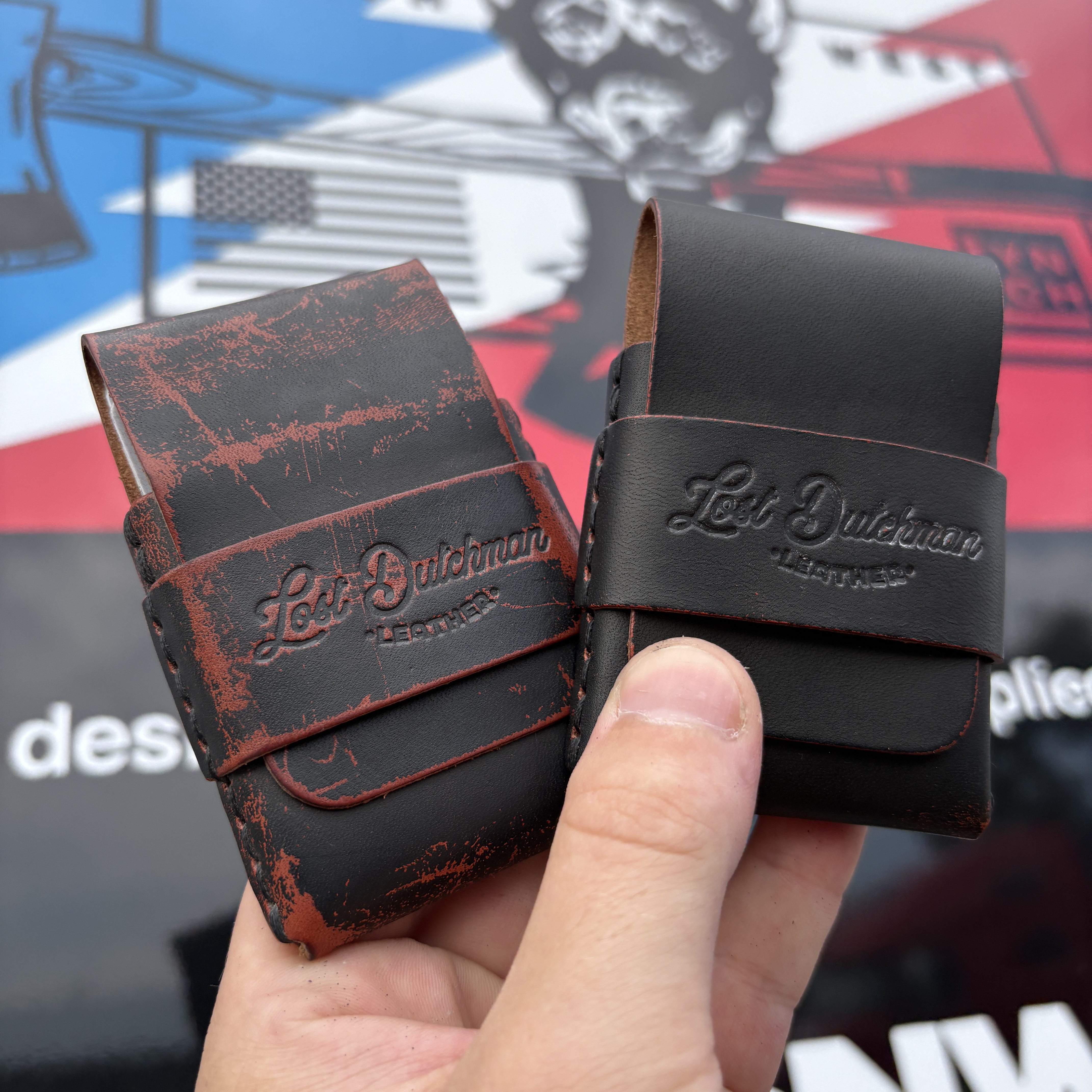 The Finnigan Black Ghost Leather Colloboration Wallet from The