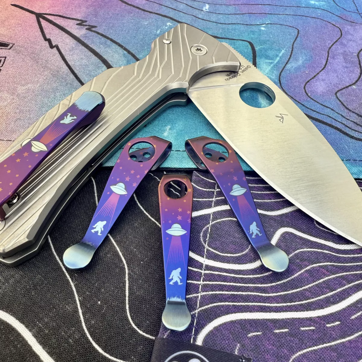 Where's the Squatch? Deep Carry Titanium Pocket Clips