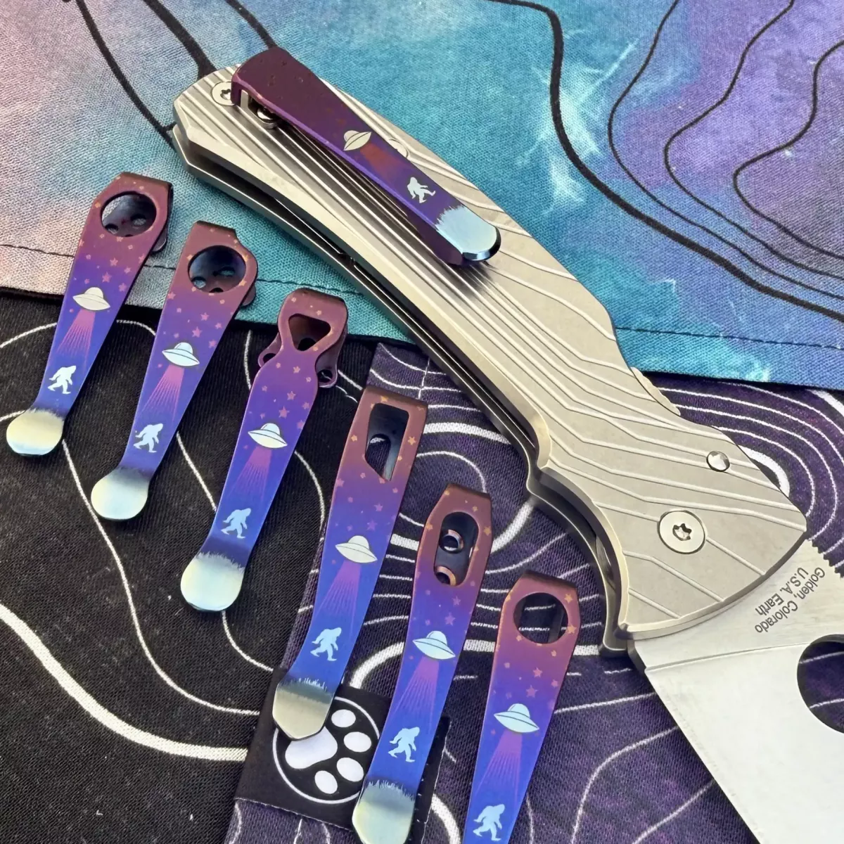 Where's the Squatch? Deep Carry Titanium Pocket Clips