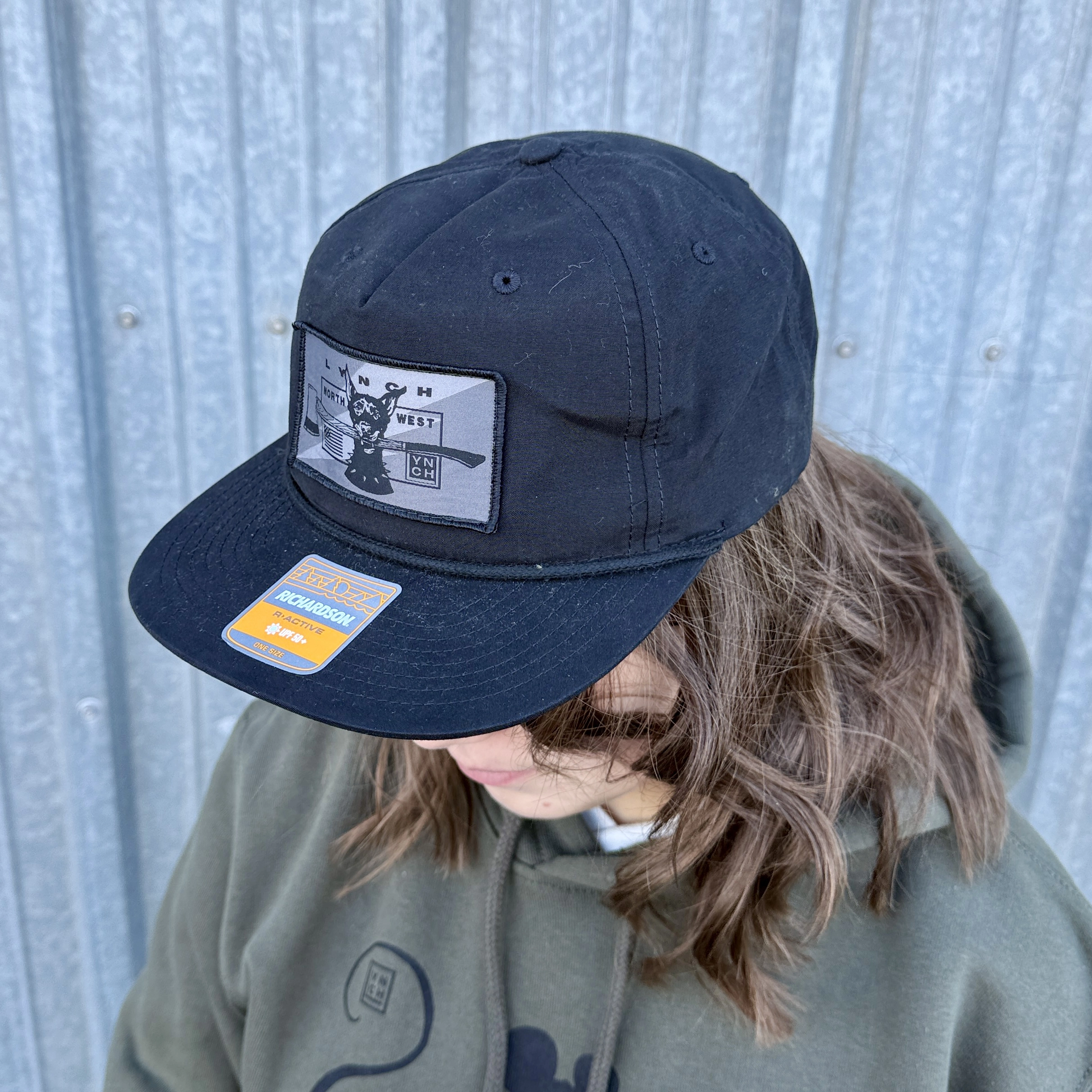 Blackout Dog - Black/Black Richardson 256 Umpqua Snapback Cap