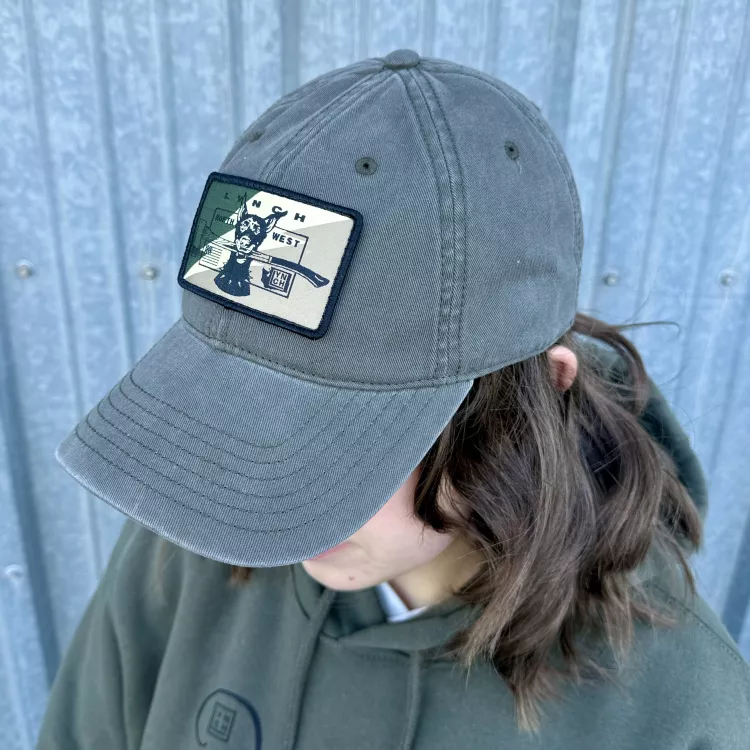 Camo Dog - Army Green Richardson 326 Peached Twill Cap