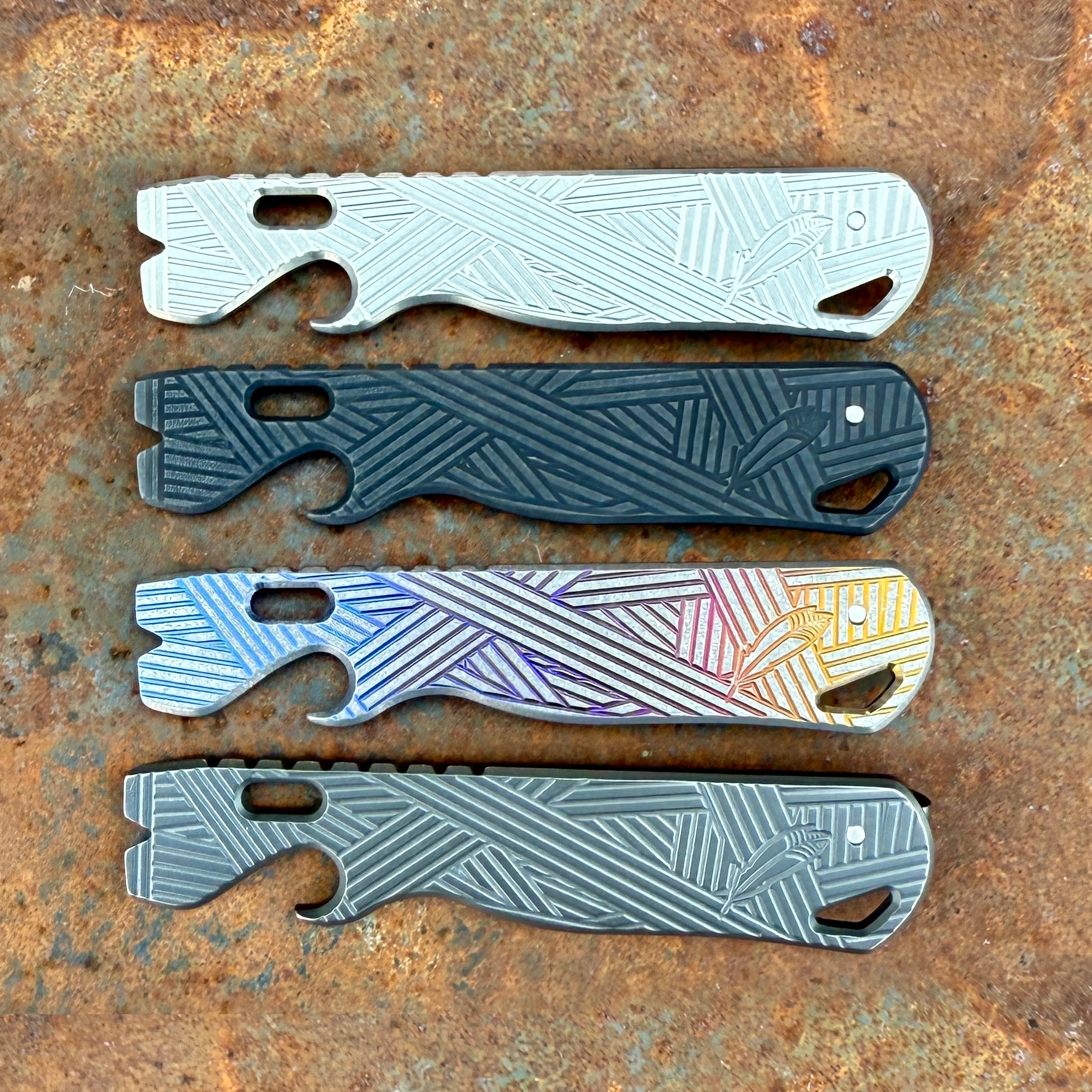 All Access Pass v1s Samurai Titanium Prybar EDC Pocket Tool Plain