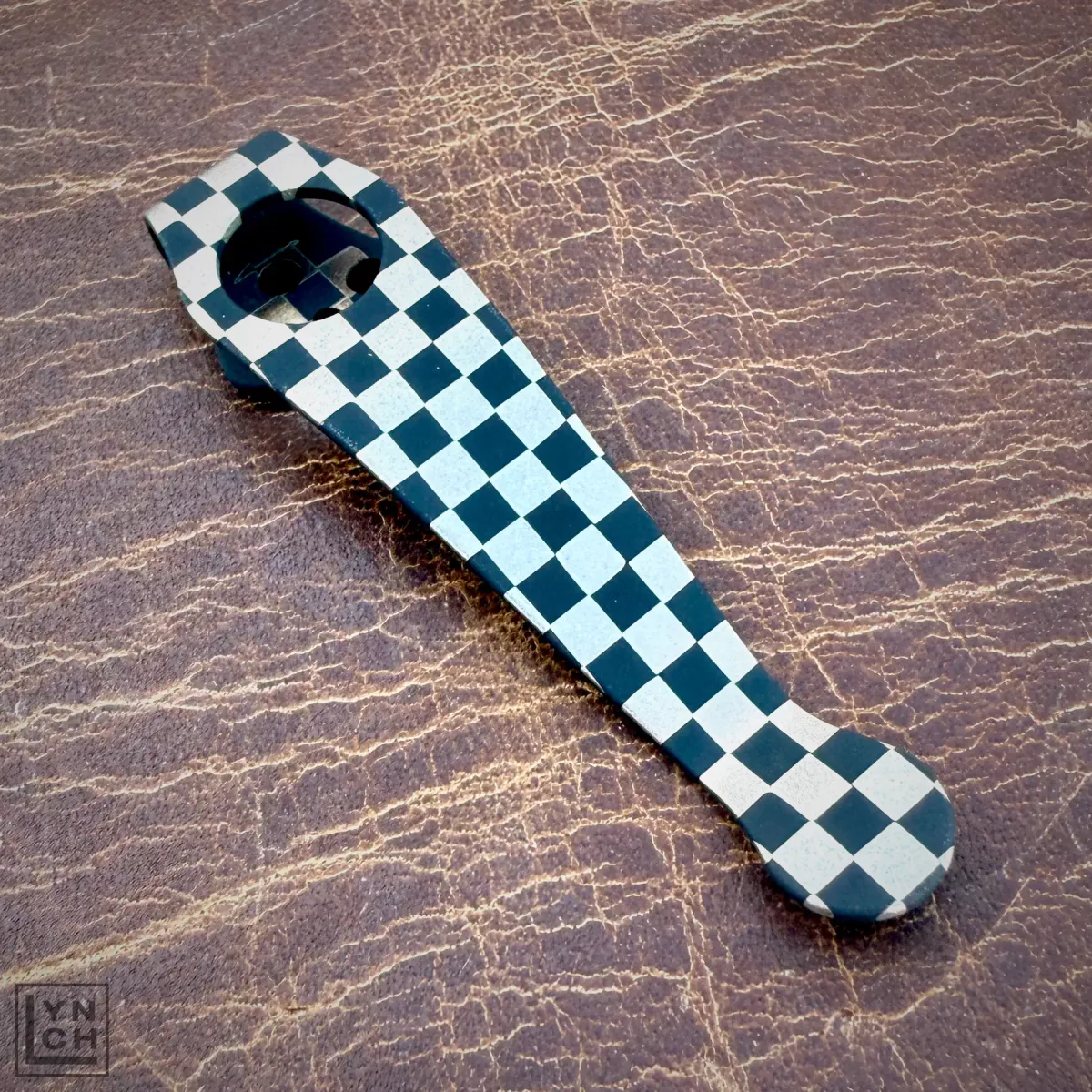 Checkerboard Deep Carry Titanium Pocket Clips