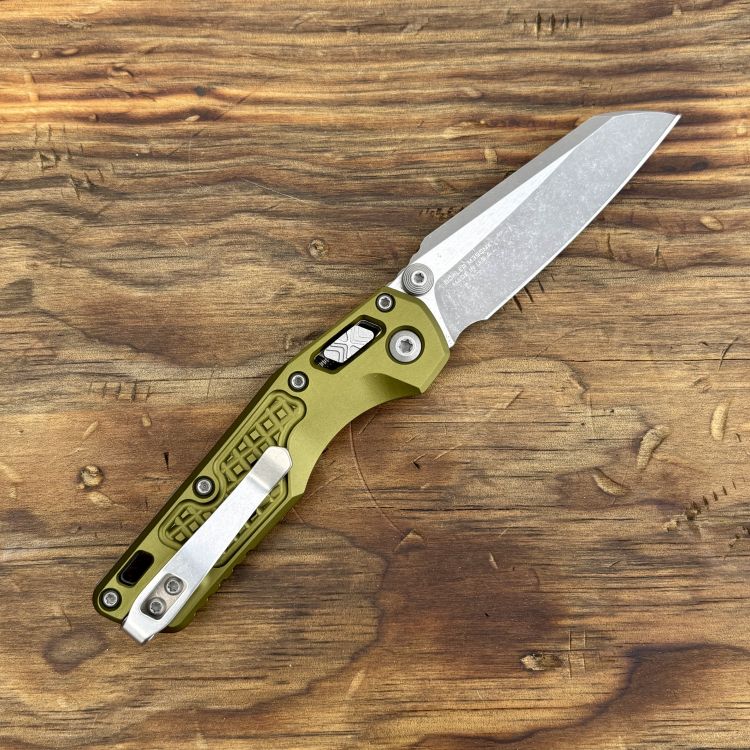 Microtech MSI Mini Ram-Lok OD Green Frag Aluminum Apocalyptic M390MK Folding Knife