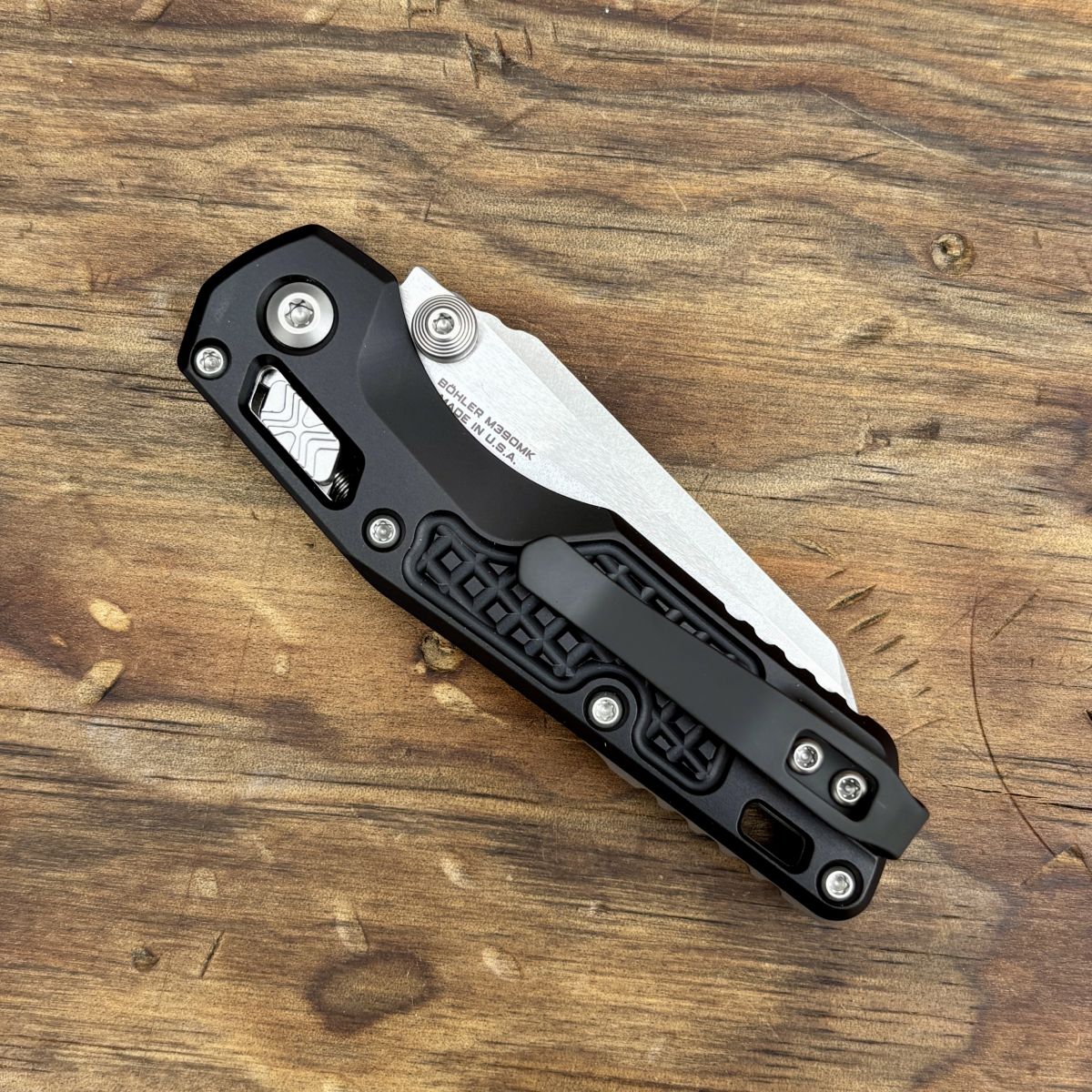 mimi Microtech MSI Mini Ram-Lok Black Frag Aluminum Handles Stonewashed