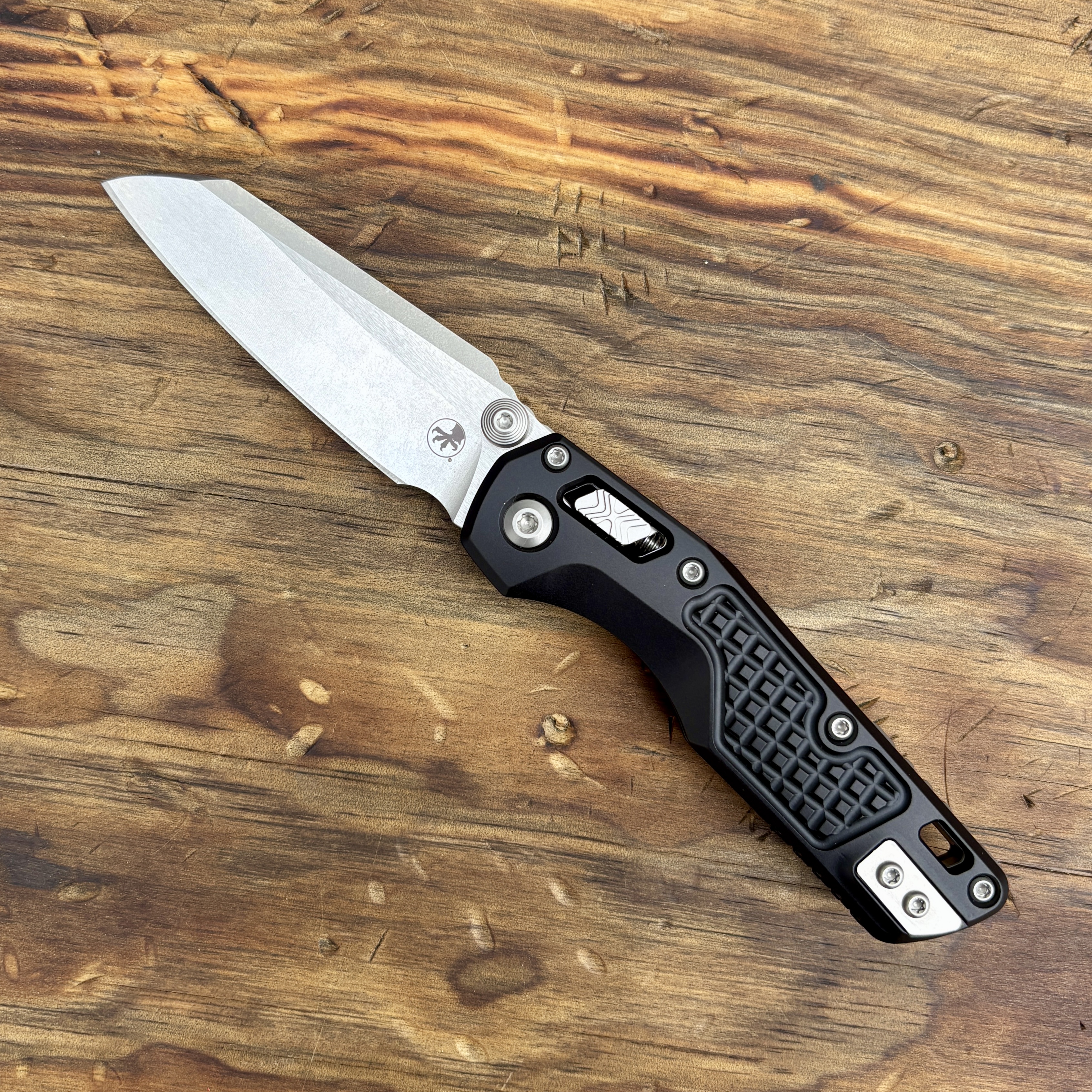 mimi Microtech MSI Mini Ram-Lok Black Frag Aluminum Handles Stonewashed