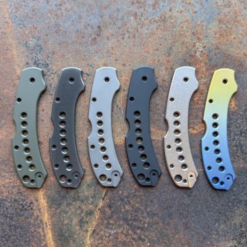 Spyderco Delica 4 LynchNW MOD 2 Titanium Scale Kits