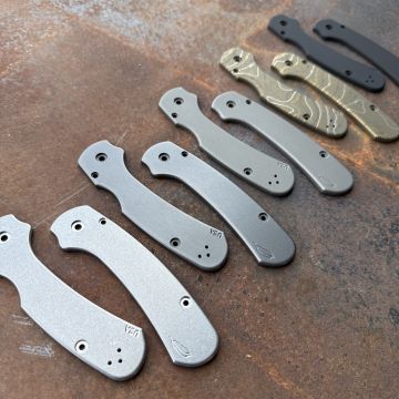 Spyderco Para 3 LW MOD 1 Skinny Plain Titanium Scale Kit