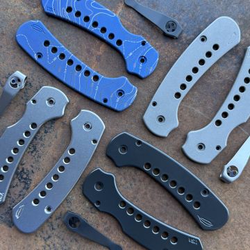 Spyderco Para 3 LW MOD 2 Skinny Titanium Scale Kit
