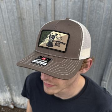 Bolt Dog Patch - Chocolate/Beige Richardson 112 Trucker Cap