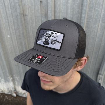 Bolt Dog Patch - Charcoal/Black Richardson 112 Trucker Cap