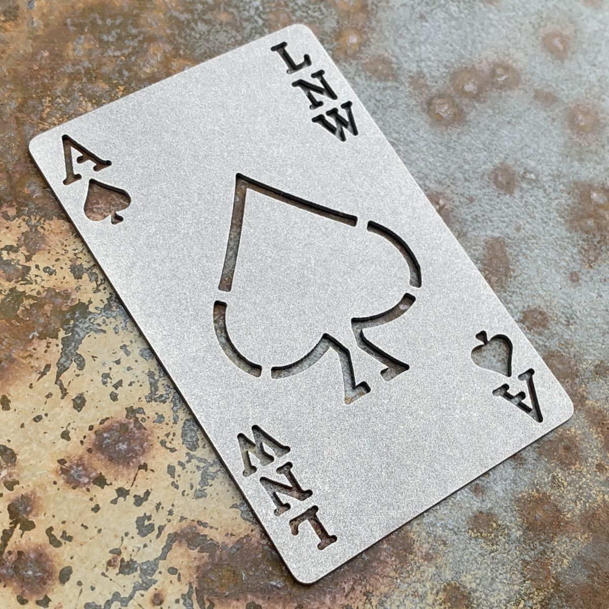 LNW Ace of Spades Titanium Playing Cards