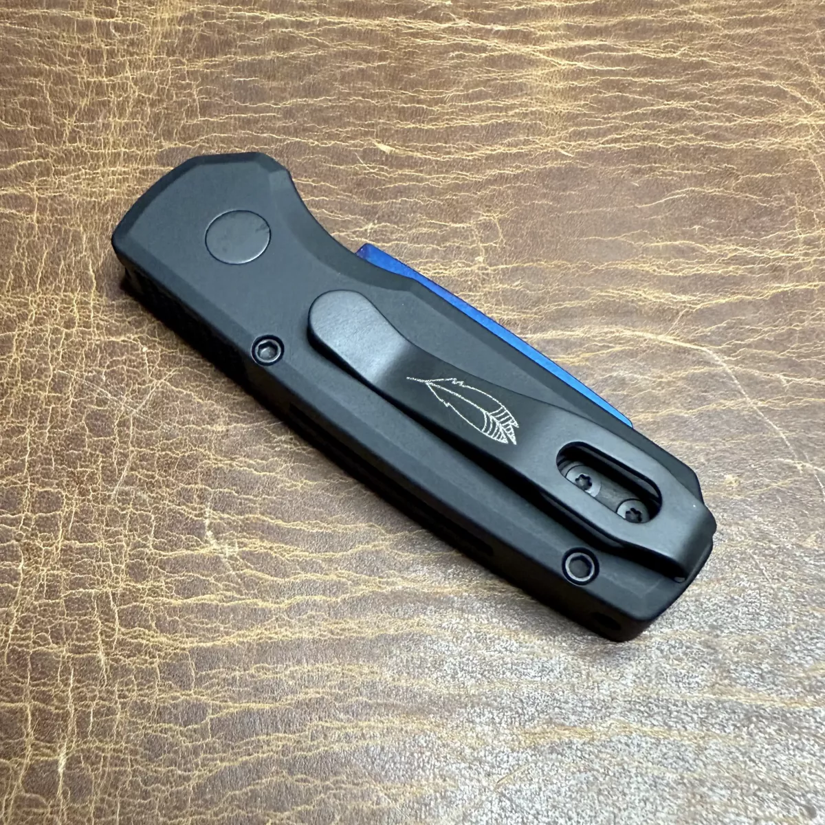 Pro-Tech Runt 5 Auto Black Aluminum REV Tanto Sapphire CPM 20CV