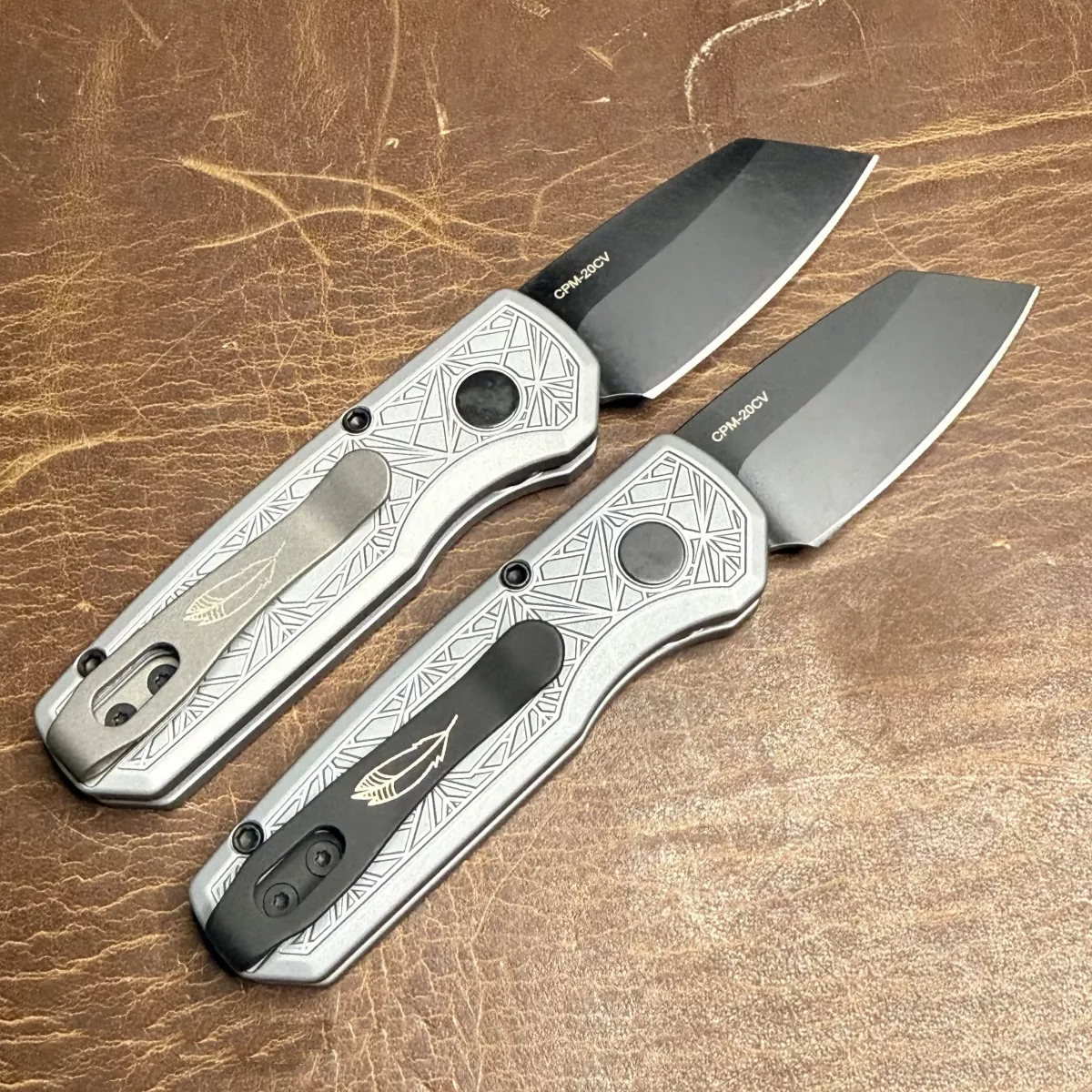 Pro-Tech Runt 5 Auto Grey Nexus Aluminum REV Tanto Black CPM 20CV