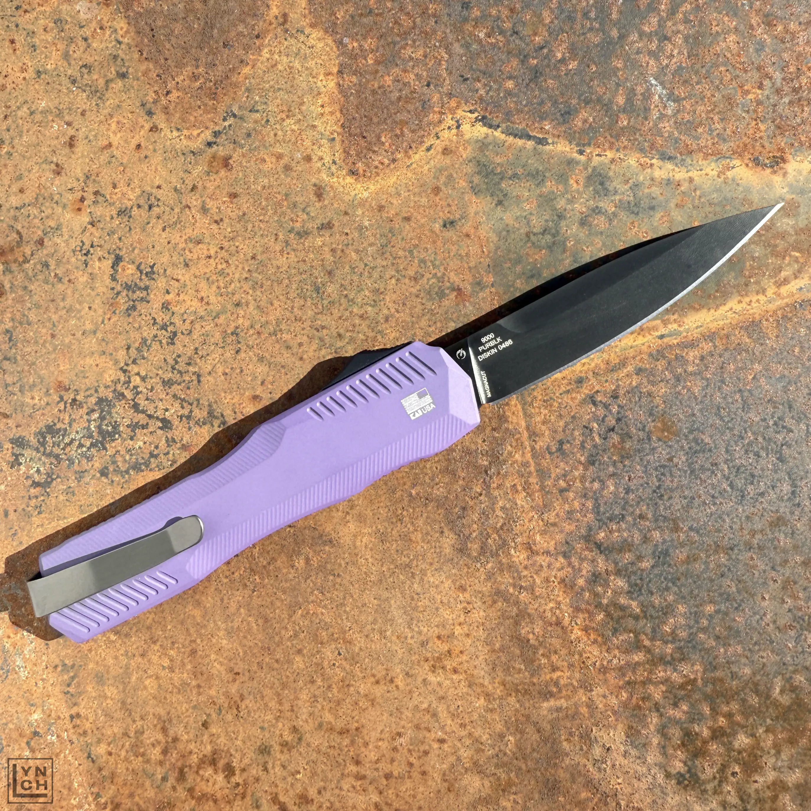 あっこ様 パープル×2 Kershaw Livewire MagnaCut OTF Automatic Knife - Purple Aluminum