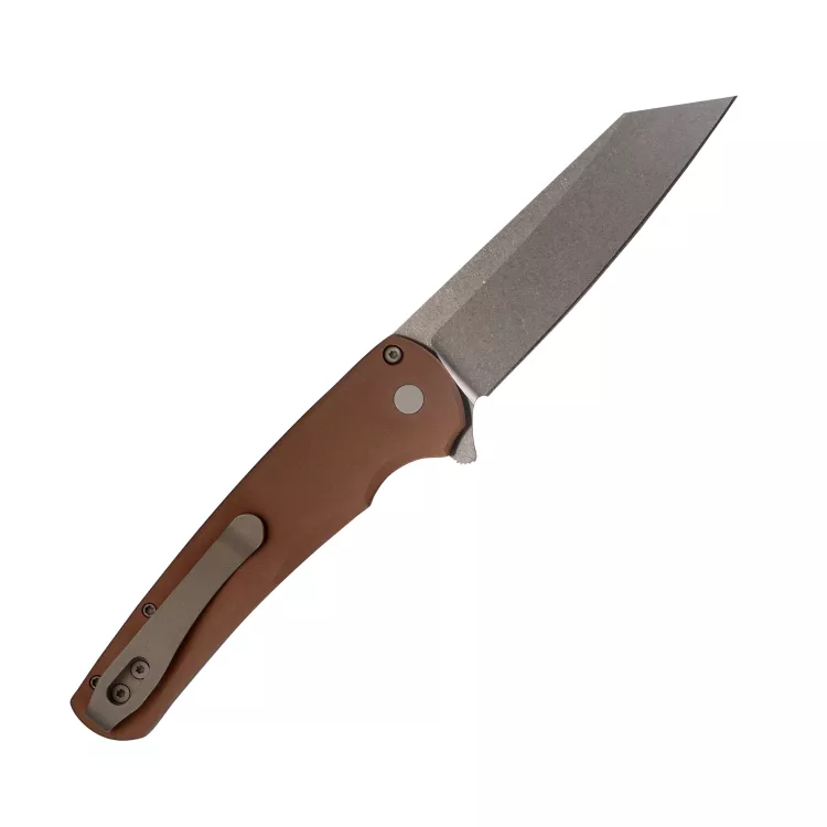 Pro-Tech Malibu FDE Aluminum REV Tanto Stonewash CPM MagnaCut Blade Folding Knife