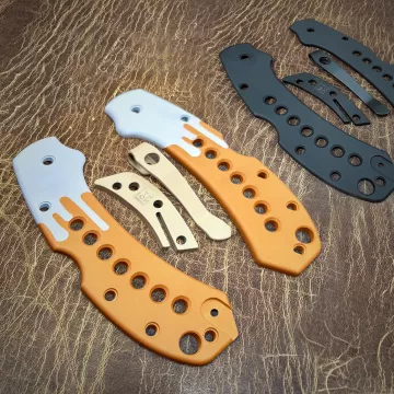 Limited Run - Spyderco Delica 4 LynchNW MOD 2 Titanium Scale Kits