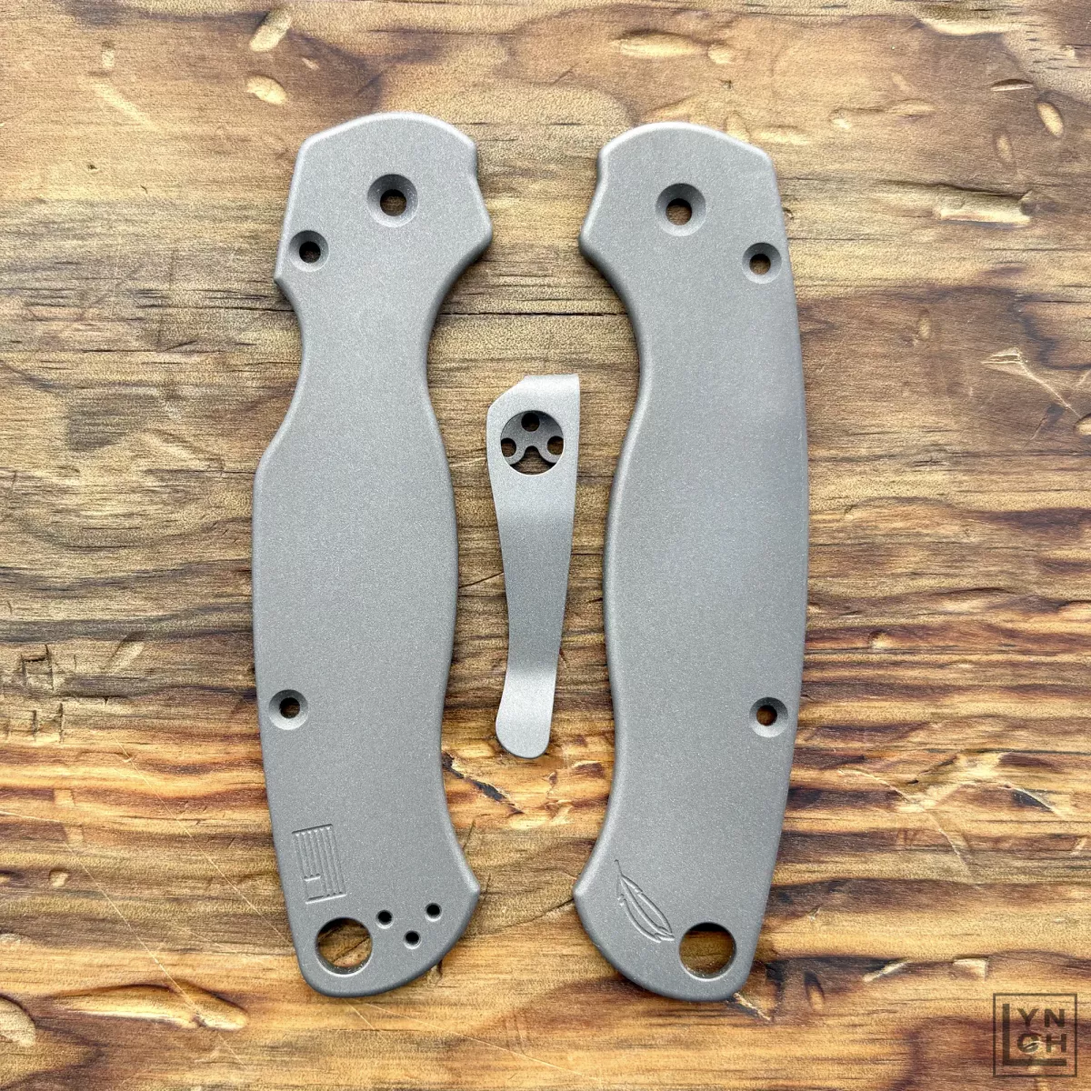Spyderco Titanium Paramilitary 0 Scale Scales Plain RGT 