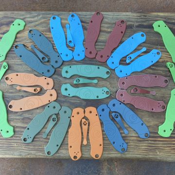 Limited Run - Spyderco Para 3 Fibonacci Aluminum Scale Kit